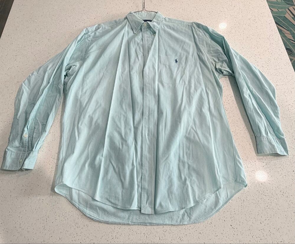 Vintage Ralph Lauren USA Polo Blaire Cotton Button Down Shirt Large - Picture 1 of 3